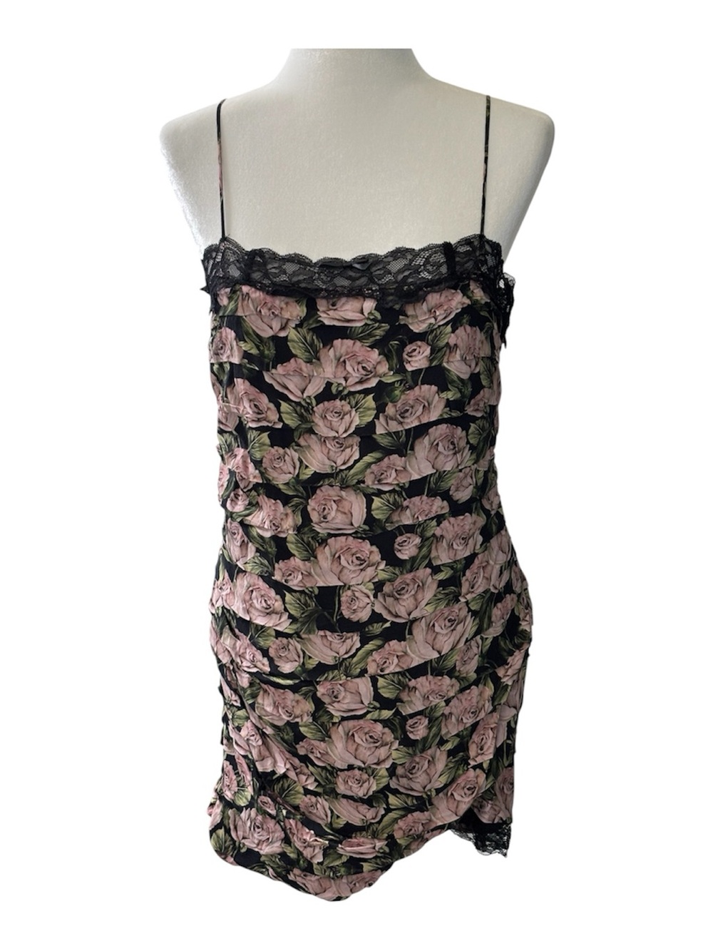 NEW For Love & Lemons Fallen Rose Mini Dress - Large